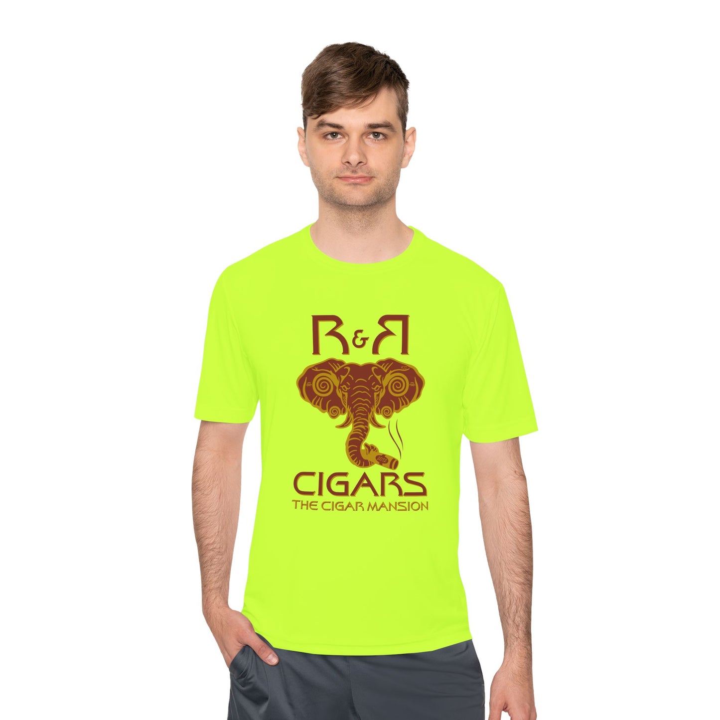 R&R Cigars Elephant Logo Moisture-Wicking Tee — The Cigar Mansion