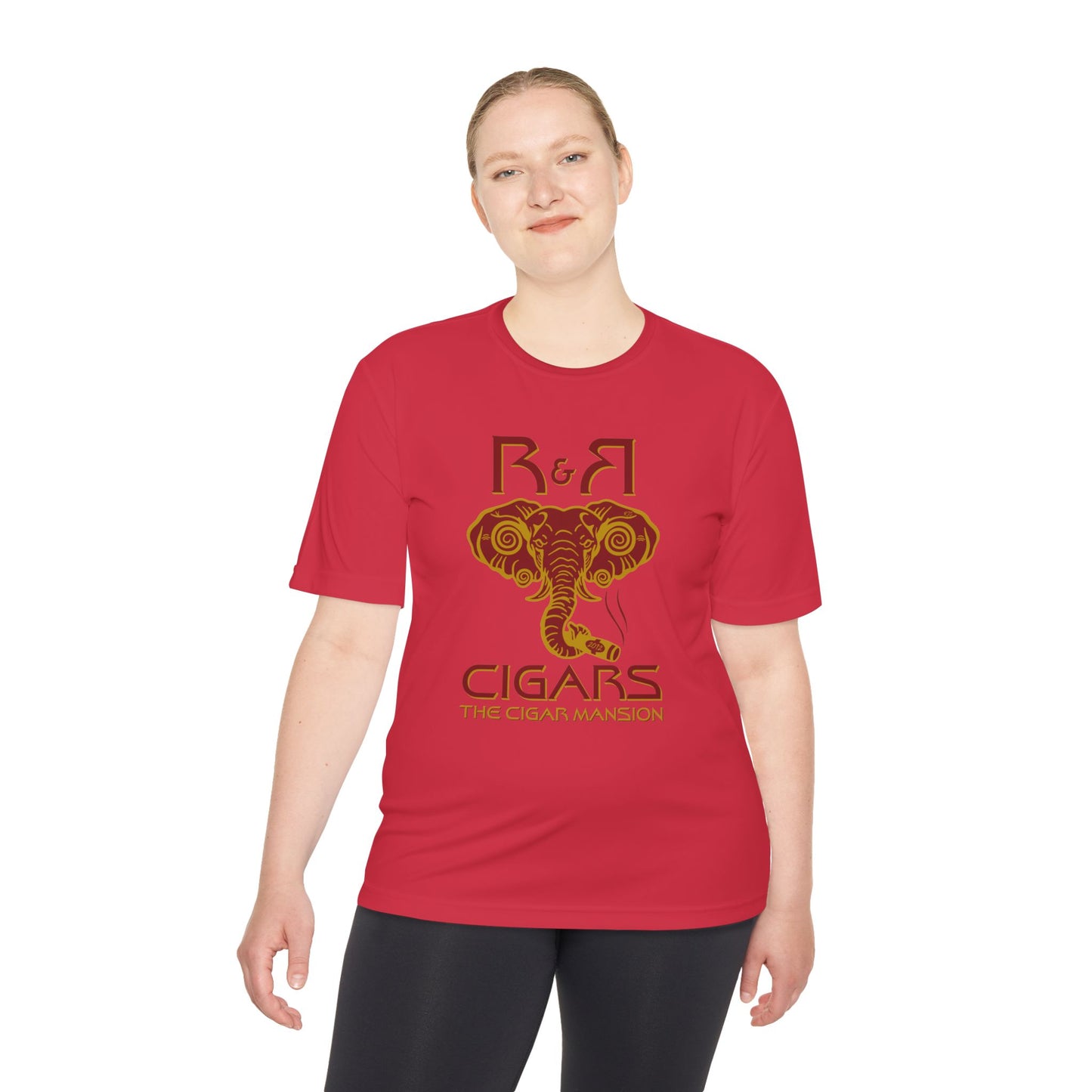 R&R Cigars Elephant Logo Moisture-Wicking Tee — The Cigar Mansion