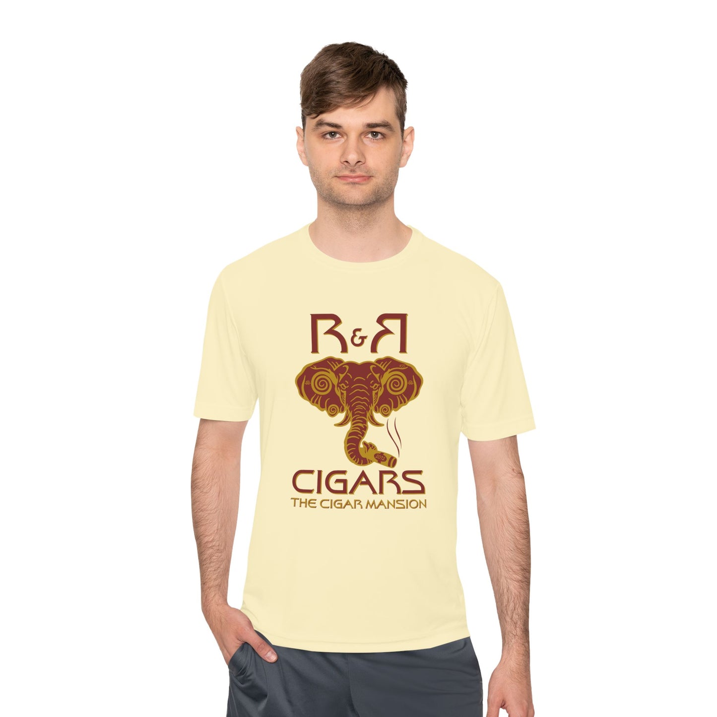R&R Cigars Elephant Logo Moisture-Wicking Tee — The Cigar Mansion