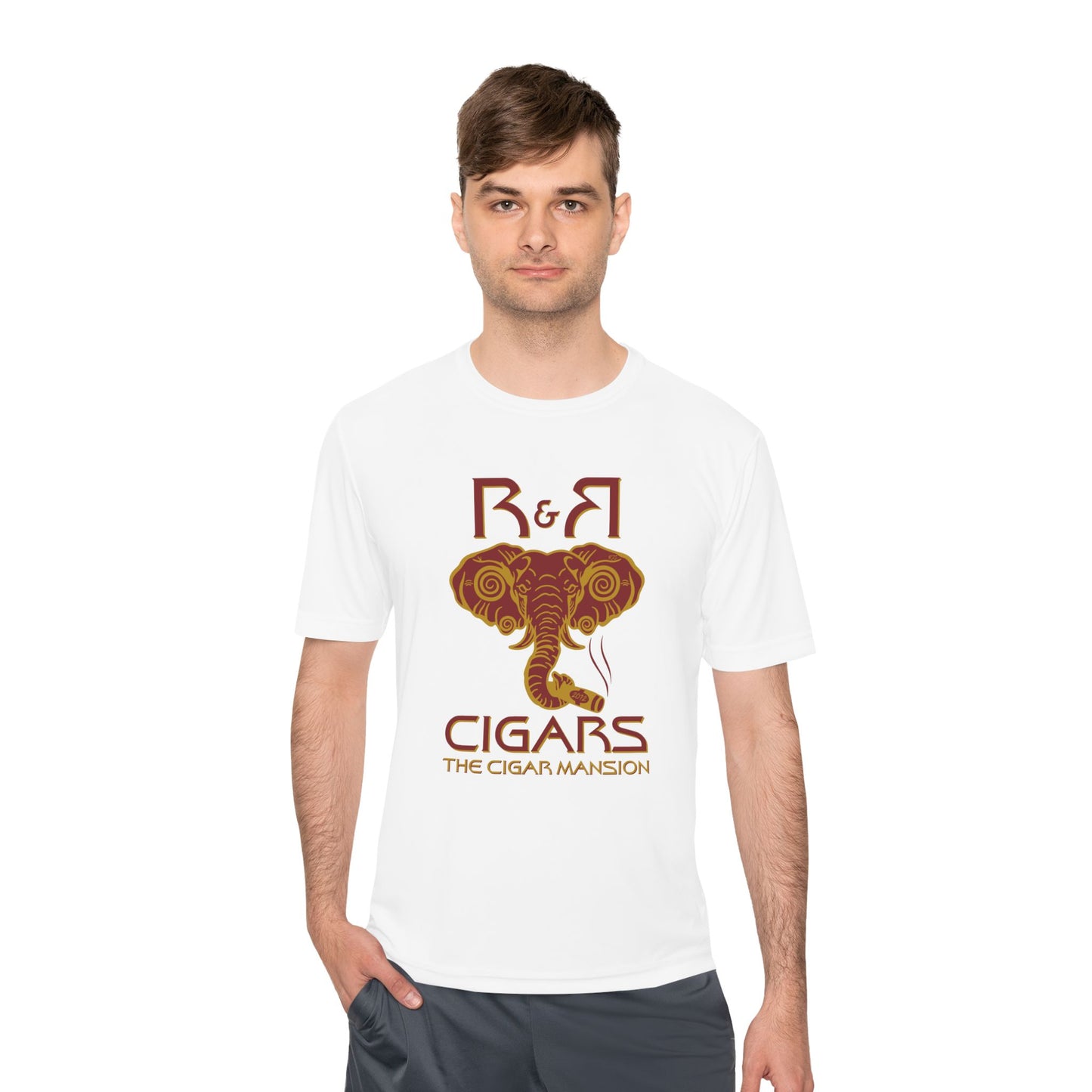 R&R Cigars Elephant Logo Moisture-Wicking Tee — The Cigar Mansion
