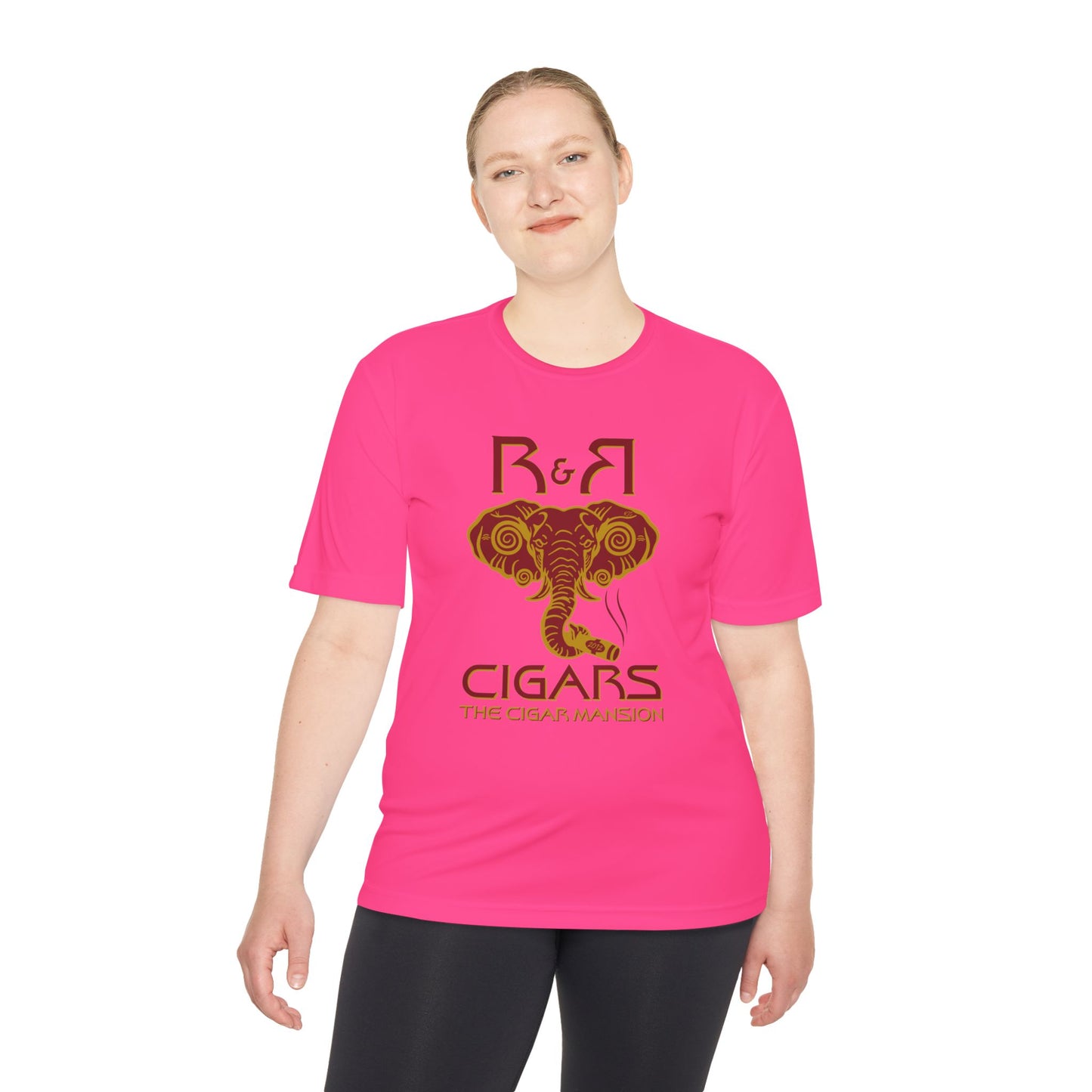 R&R Cigars Elephant Logo Moisture-Wicking Tee — The Cigar Mansion