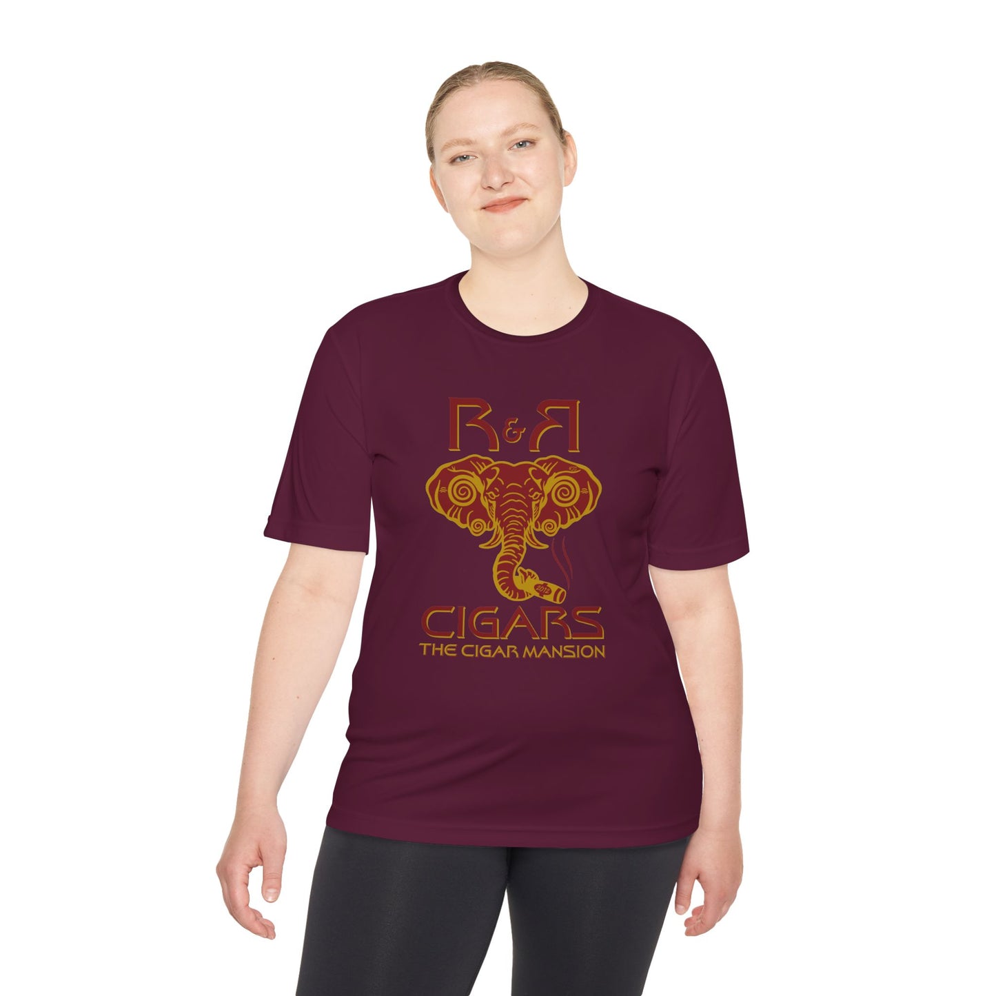 R&R Cigars Elephant Logo Moisture-Wicking Tee — The Cigar Mansion