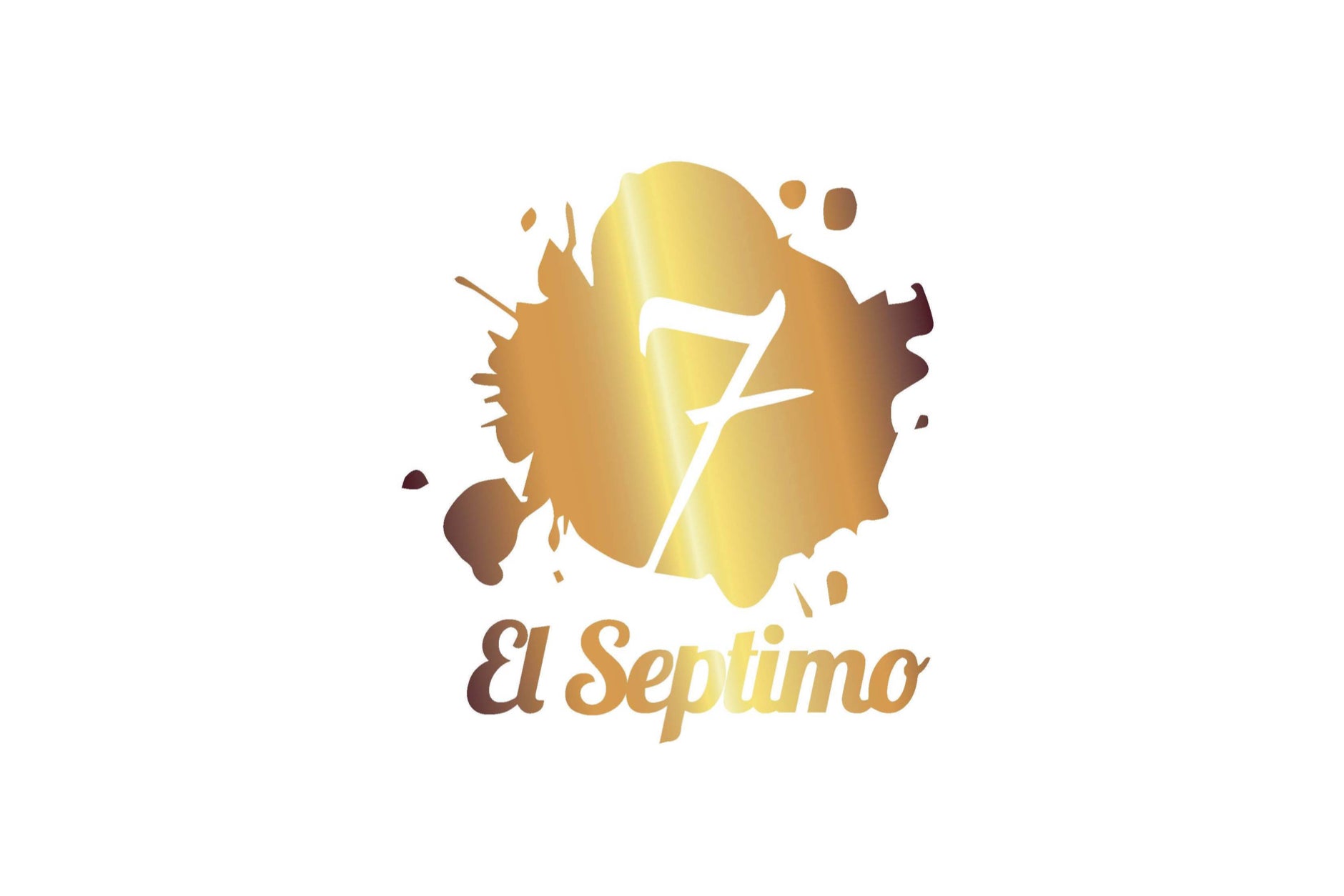 Logo for El Septimo, a gold splat design with a stylized letter 'E' and 'El Septimo' below.