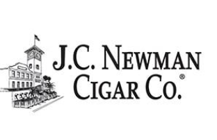 Logo for J.C. Newman Cigar Co., featuring an illustration of a building and the company name in a classic font.